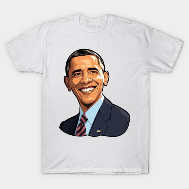 Barack Obama Art T-Shirt by tysonstreet